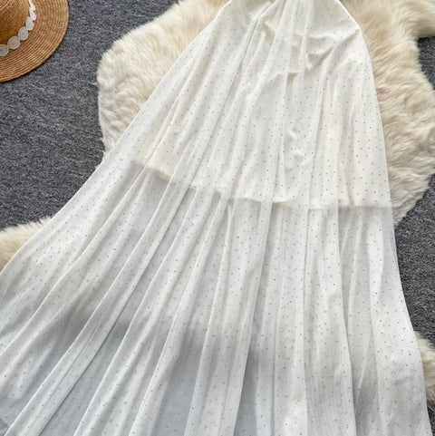 Fairy Mesh Patchwork Slip Dress