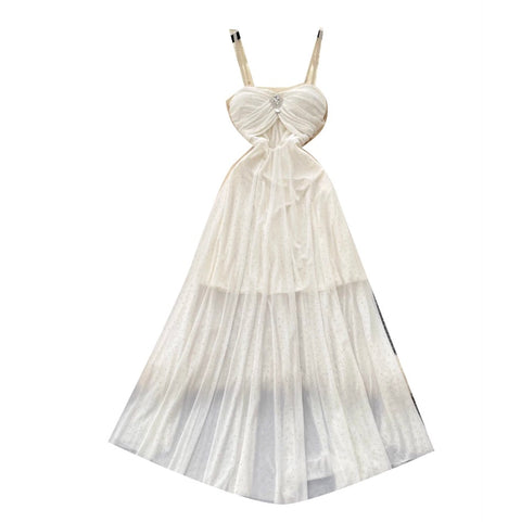 Fairy Mesh Patchwork Slip Dress