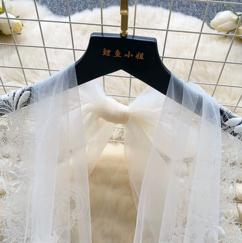 Lace Mesh Patchwork Sleeveless Top