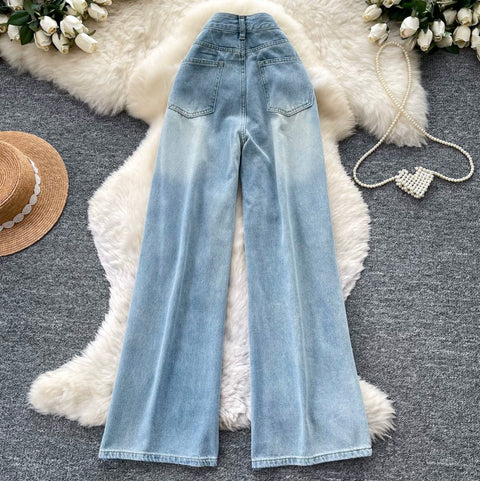 Korean Style Ripped Loose Jeans