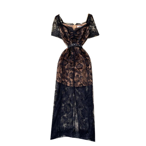 High-end Black Less Dress