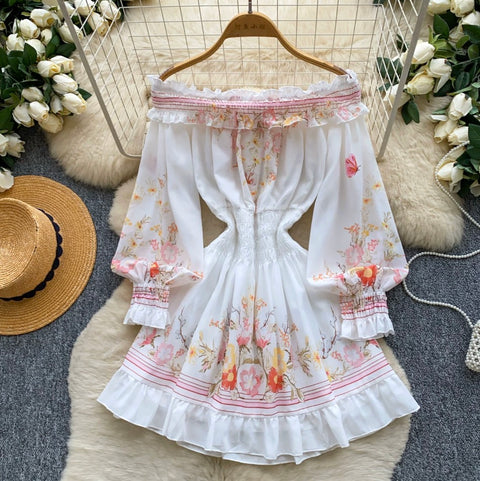 Sweetie Floral Print A-line Dress