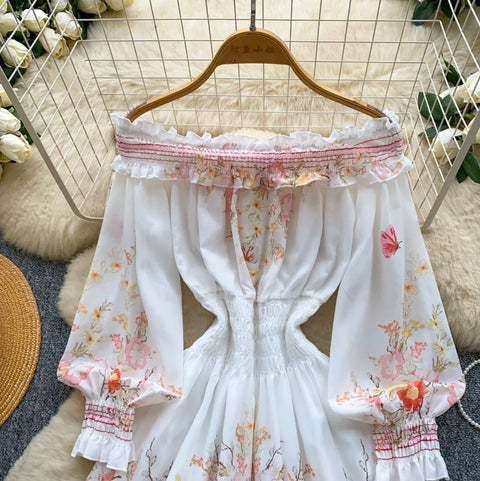 Sweetie Floral Print A-line Dress