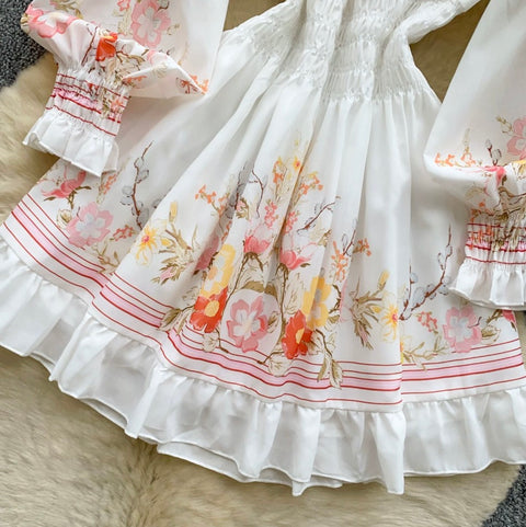 Sweetie Floral Print A-line Dress