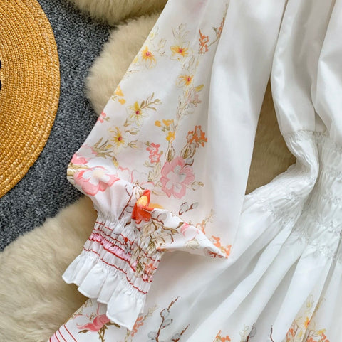 Sweetie Floral Print A-line Dress