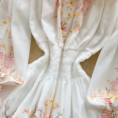 Sweetie Floral Print A-line Dress