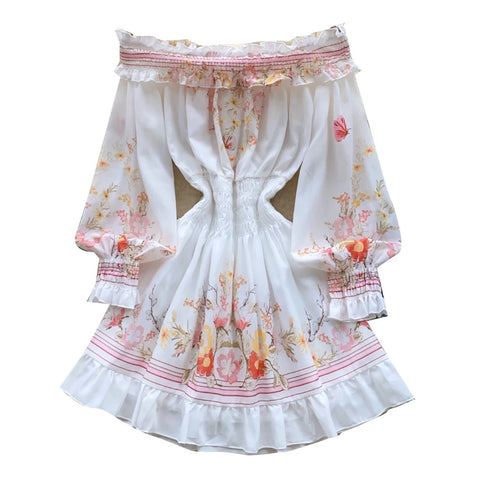 Sweetie Floral Print A-line Dress