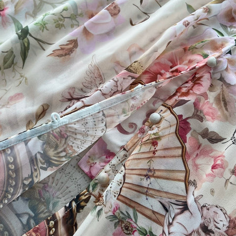 French Style V-neck Floral Dress