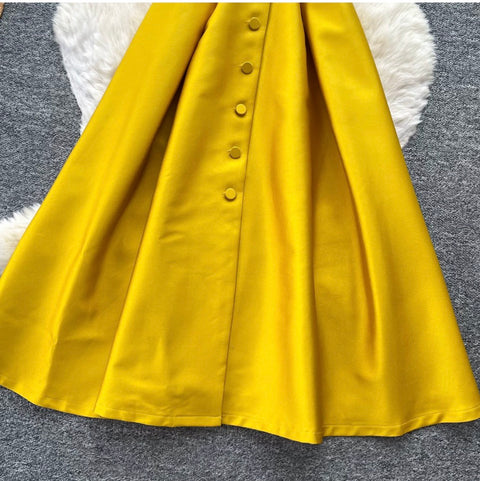 French Style A-line Shirt Dress