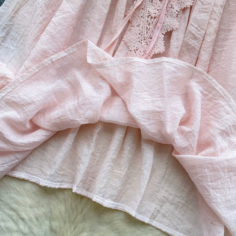 French Style Lace Patchwork Shirt