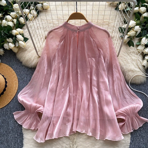 Sweetie Beaded Loose-fit Shirt