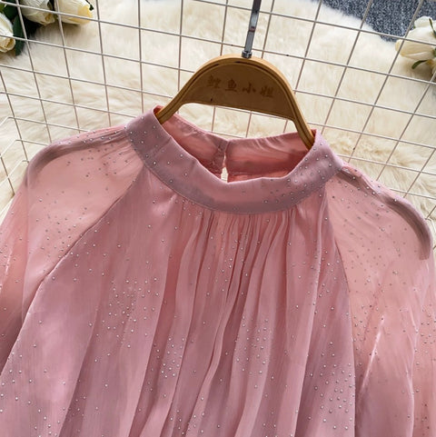 Sweetie Beaded Loose-fit Shirt