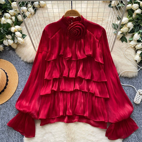 Niche Layered Ruffle Shirt