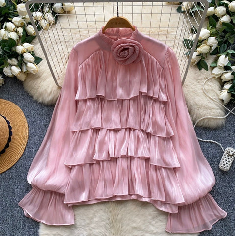 Niche Layered Ruffle Shirt