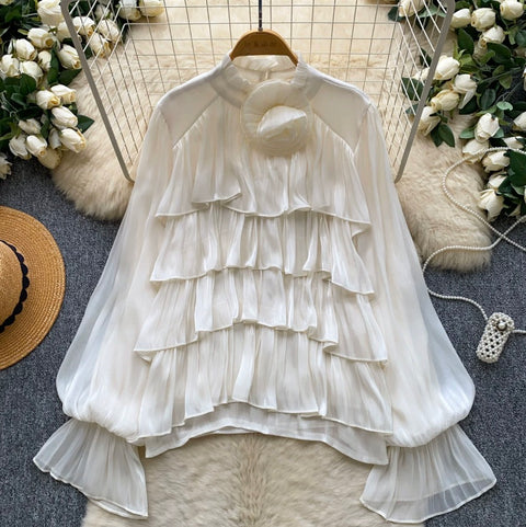 Niche Layered Ruffle Shirt