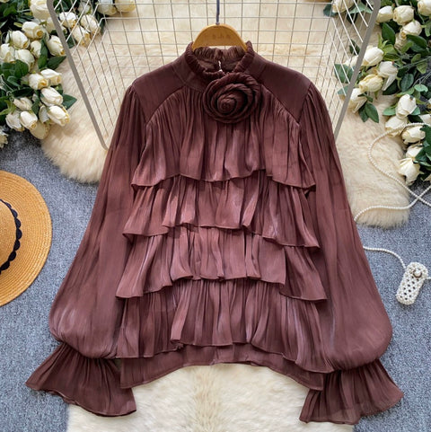 Niche Layered Ruffle Shirt