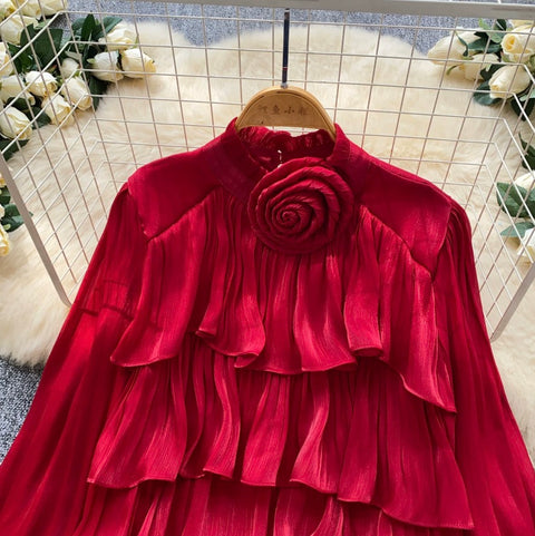 Niche Layered Ruffle Shirt