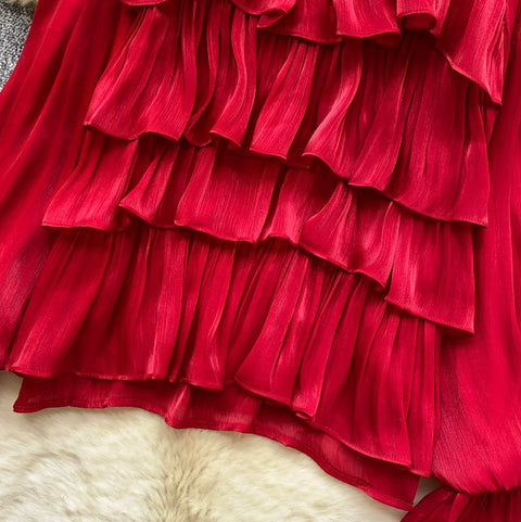 Niche Layered Ruffle Shirt