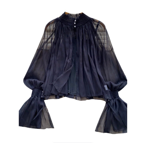 Sweetie Flared Sleeve Chiffon Top