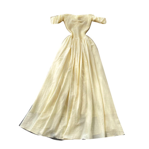 Puffy Sleeve Off-shoulder Dress