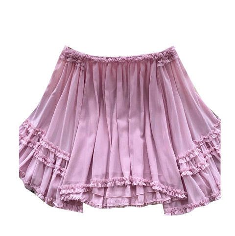 Off-shoulder Ruffled Cake Shirt