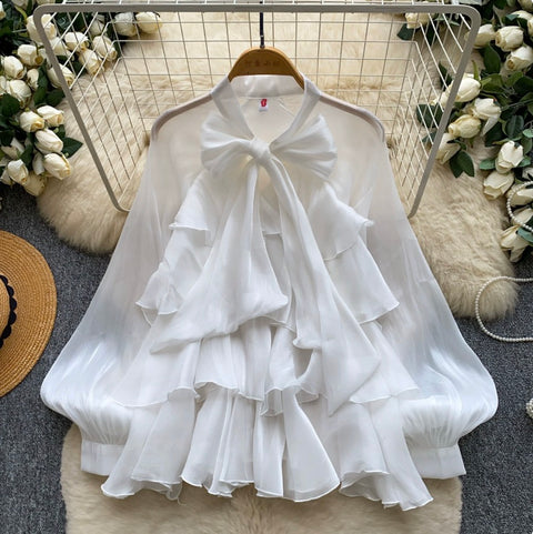 Sweetie Layered Ruffled Chiffon Top