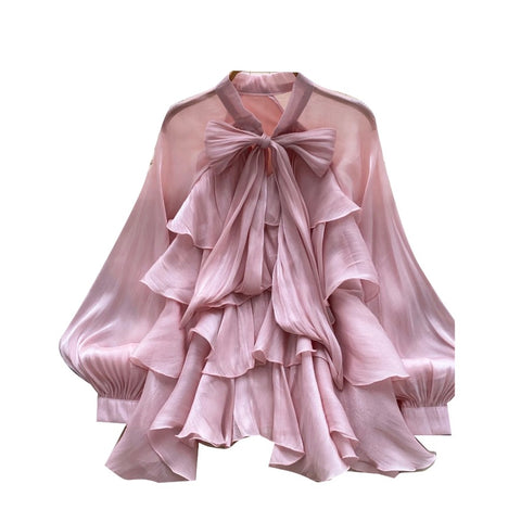 Sweetie Layered Ruffled Chiffon Top