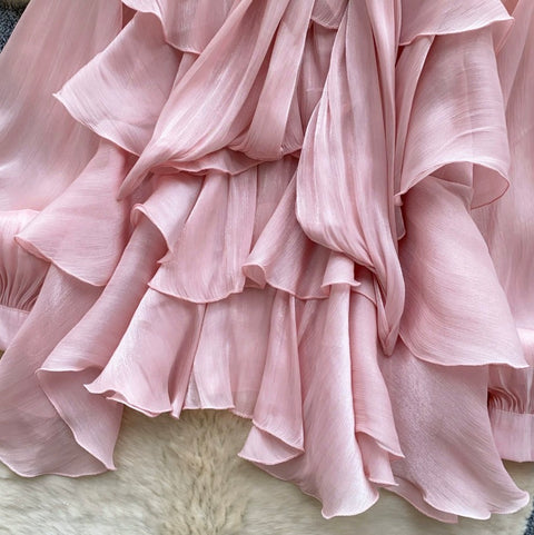Sweetie Layered Ruffled Chiffon Top