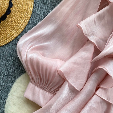 Sweetie Layered Ruffled Chiffon Top