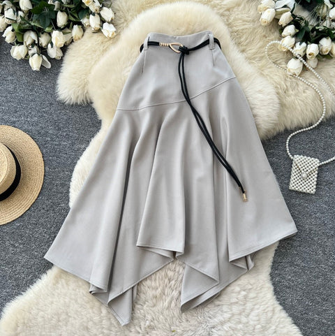 Irregular Design A-line Skirt