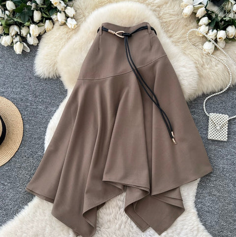 Irregular Design A-line Skirt
