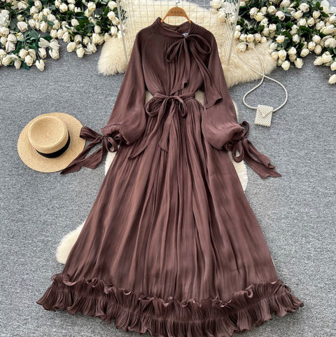French Style Ruffled A-line Dress