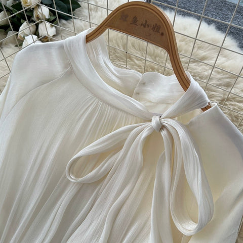 French Style Ruffled A-line Dress