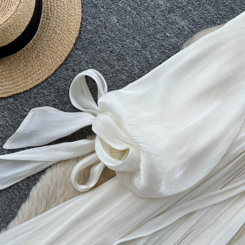 French Style Ruffled A-line Dress