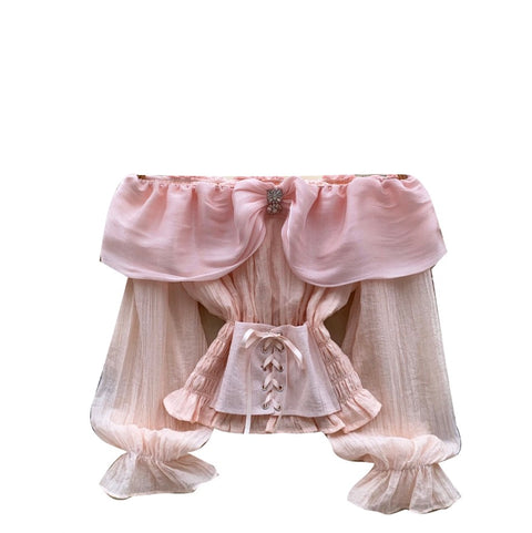 Sweetie Off-shoulder Ruffled Top