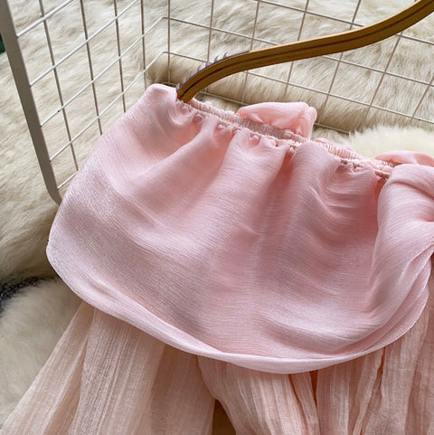 Sweetie Off-shoulder Ruffled Top