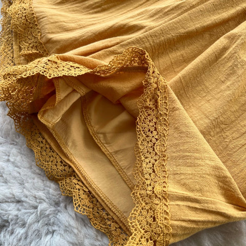 Hollowed Lace Top & Shorts 2Pcs