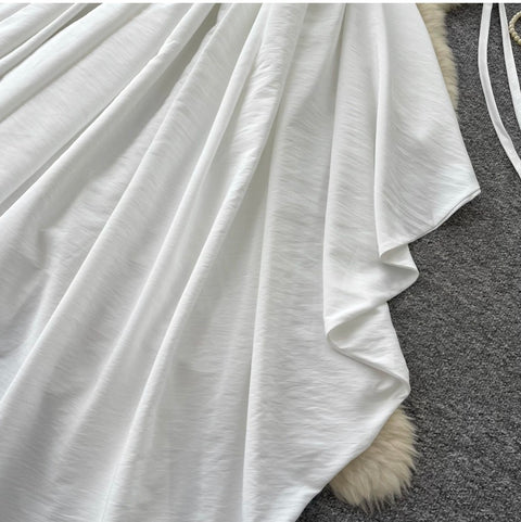 Off-shoulder Elegant White Dress