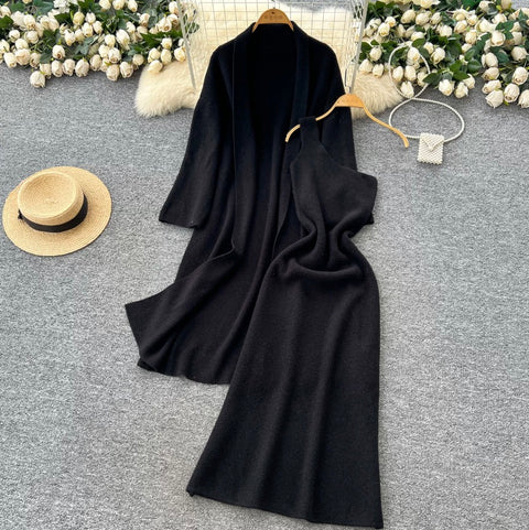 Shawl & Slip Dress Knitted 2Pcs