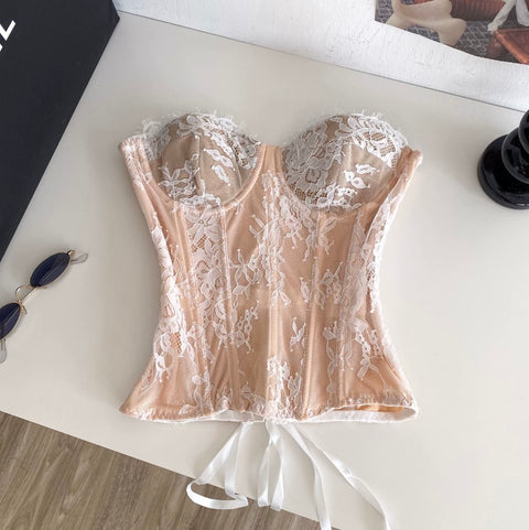 Sexy Lace Patchwork Camisole Top
