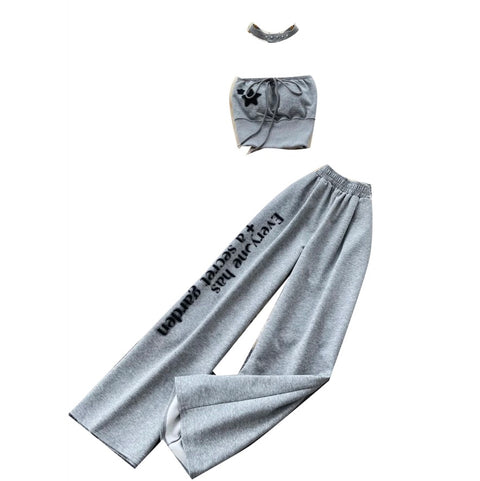 Choker & Tank Top & Trousers Sportswear 2Pcs