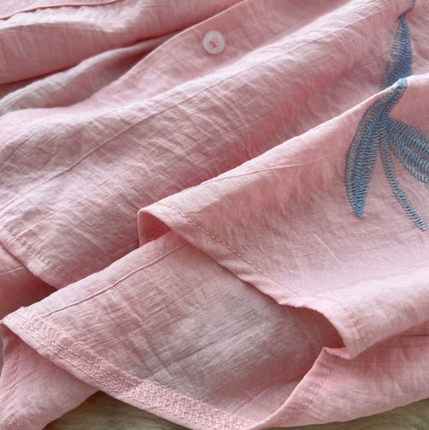 Embroidered Shirt & Trousers Soft 2Pcs
