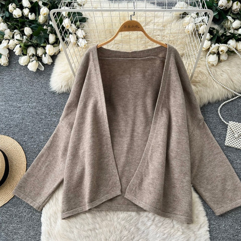 Cardigan & Camisole & Trousers Knitted 3Pcs
