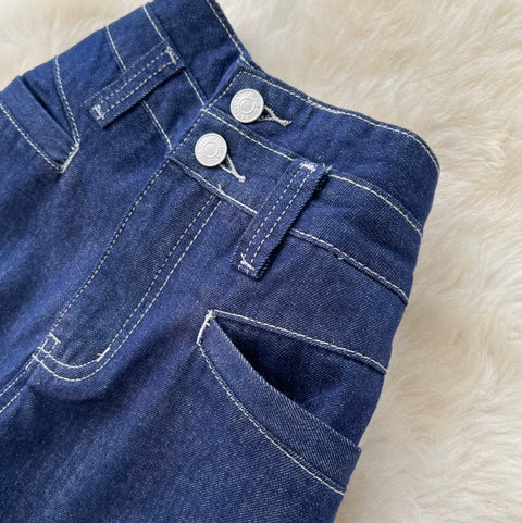 Casual Wide-leg Straight Jeans