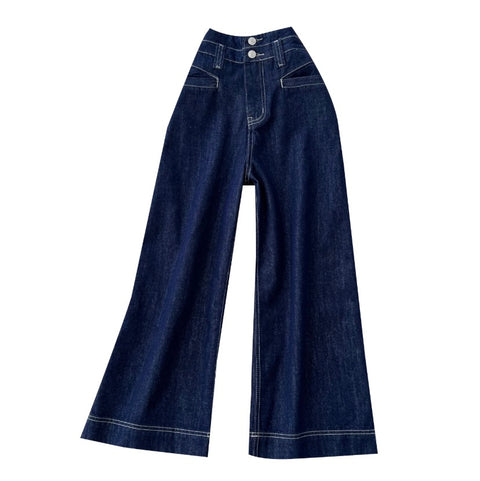 Casual Wide-leg Straight Jeans