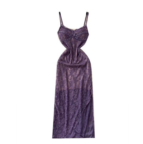 Sexy Embroidered Lace Slip Dress