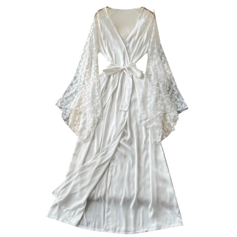 V-neck Lace Patchwork Dress