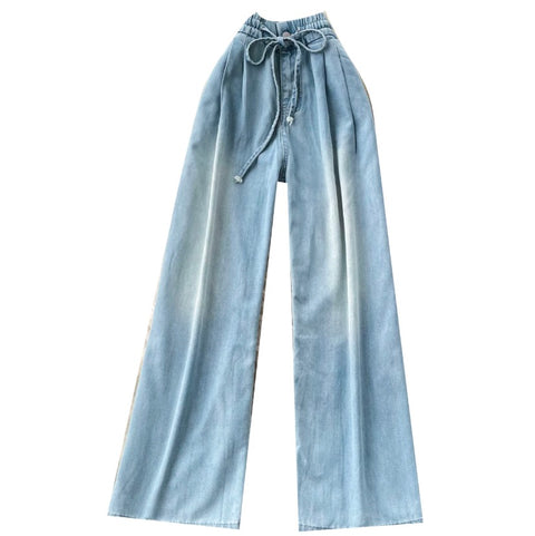 High-waist Light Blue Jeans