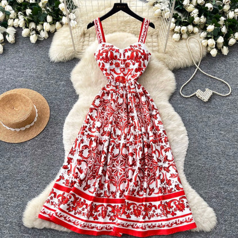 Premium Pattern Printed Slip Dress