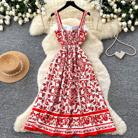 Premium Pattern Printed Slip Dress
